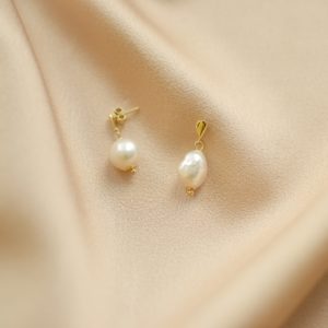 pendientes de perlas bling bling